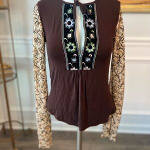 Lucy Paris Embroidered Blouse